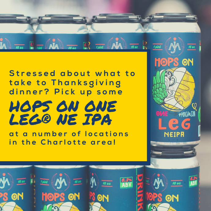 Where to Find our Hops on One Leg® NE IPA - November '22