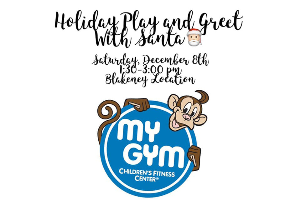Play and Greet with Santa at My Gym Ballantyne Move For Jenn Foundation