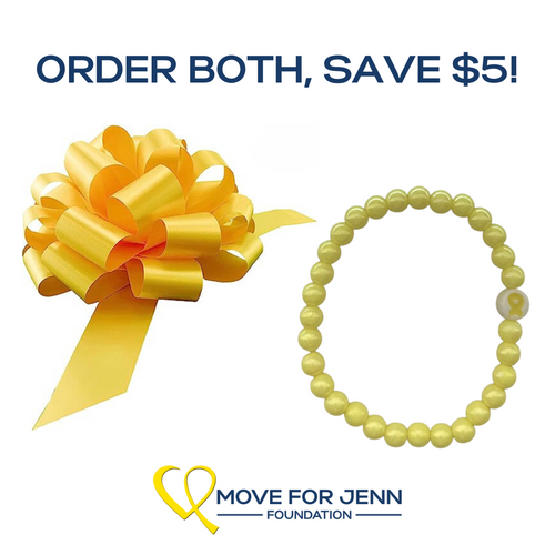 Sarcoma Awareness Month Bracelet and Bow (Discount)!